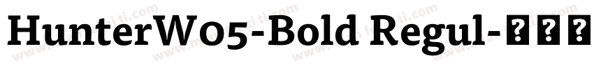 HunterW05-Bold Regul字体转换